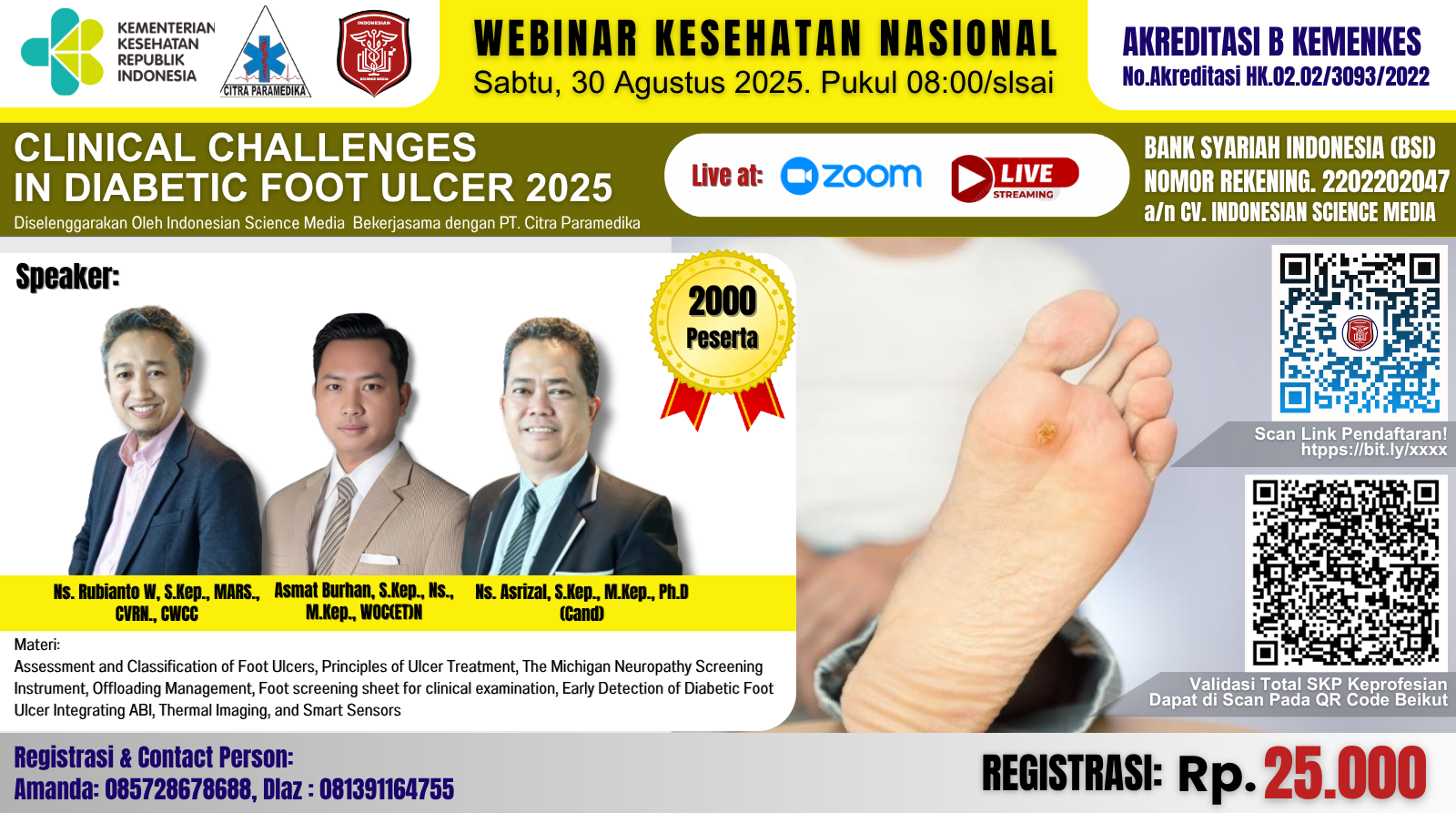 Clinical Challenges In Diabetic Foot Ulcer 2025  Angkatan 1