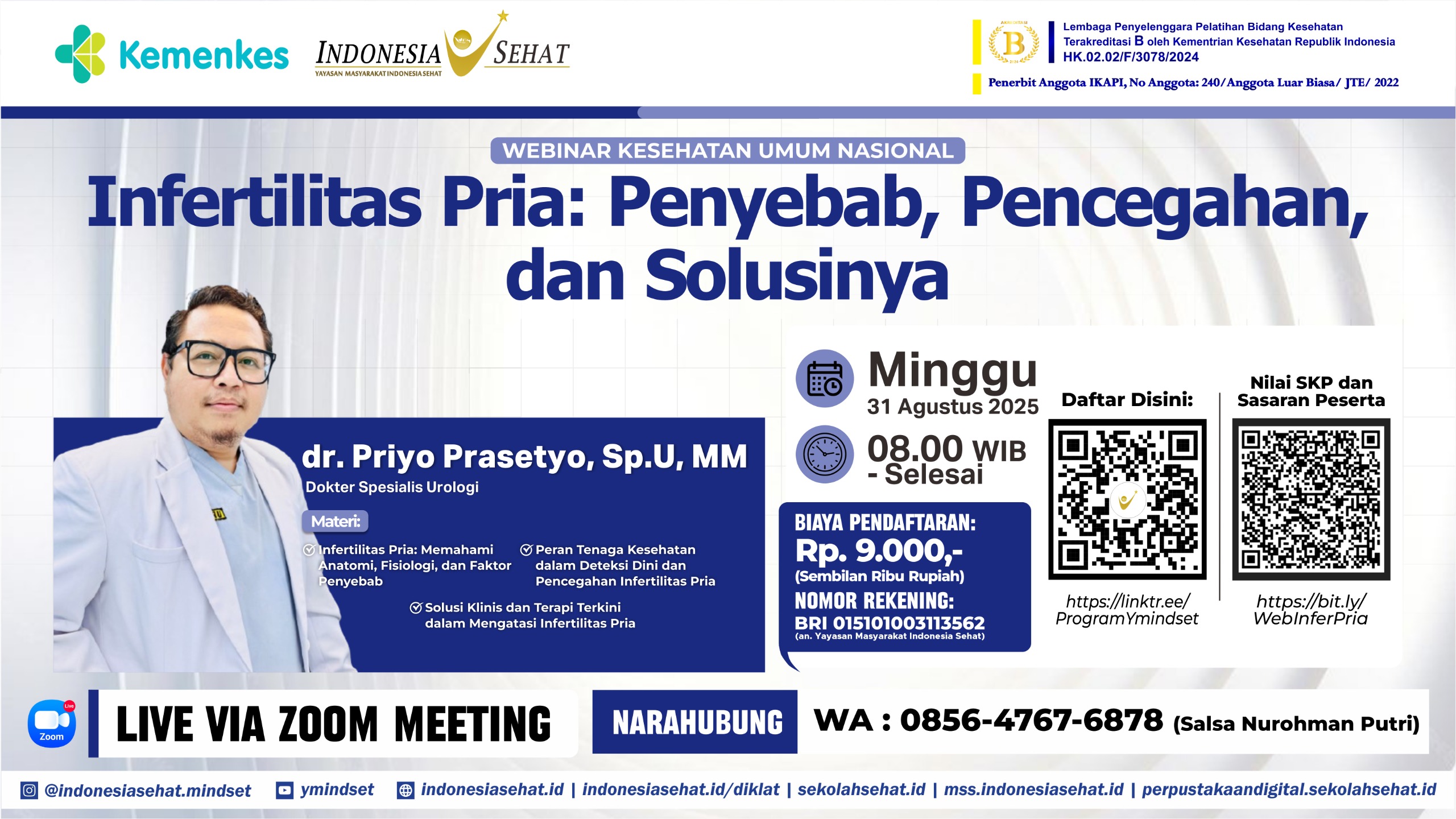 Infertilitas Pria: Penyebab, Pencegahan, dan Solusinya Angkatan 1