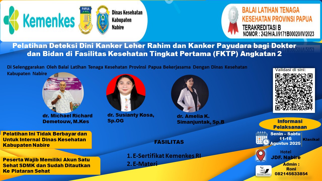 Pelatihan Deteksi Dini Kanker Leher Rahim dan Kanker Payudara bagi Dokter dan Bidan di Fasilitas Kesehatan Tingkat Pertama (FKTP) Angkatan 2