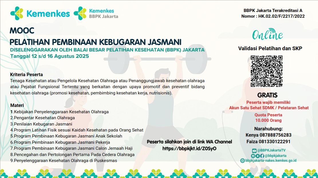 MOOC Pelatihan Pembinaan Kebugaran Jasmani Angkatan 3