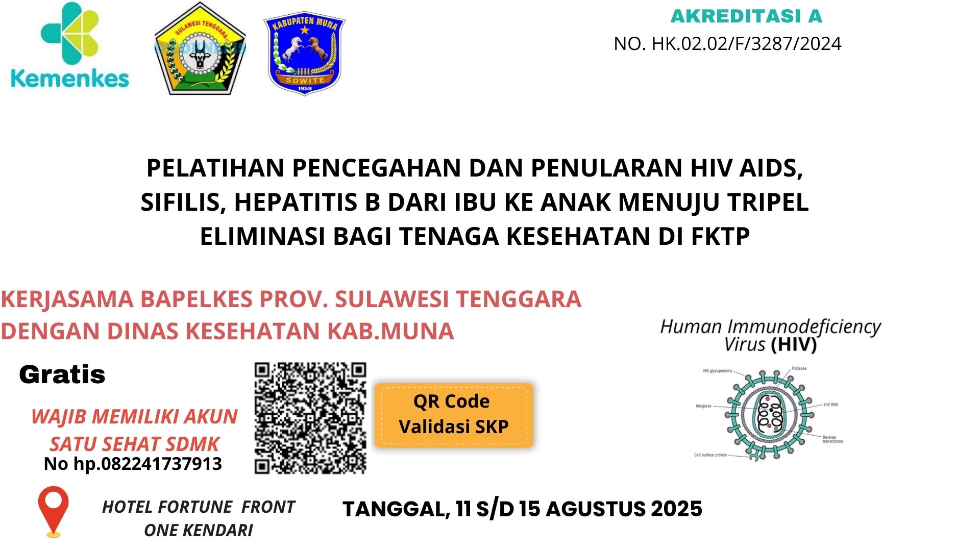 Pelatihan Pencegahan Penularan HIV, Sifilis dan Hepatitis B dari Ibu Ke Anak (Menuju Triple Eliminasi) Angkatan 2