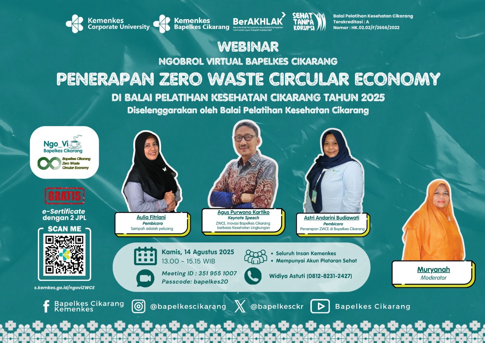 Webinar Penerapan Zero Waste Circular Economy
