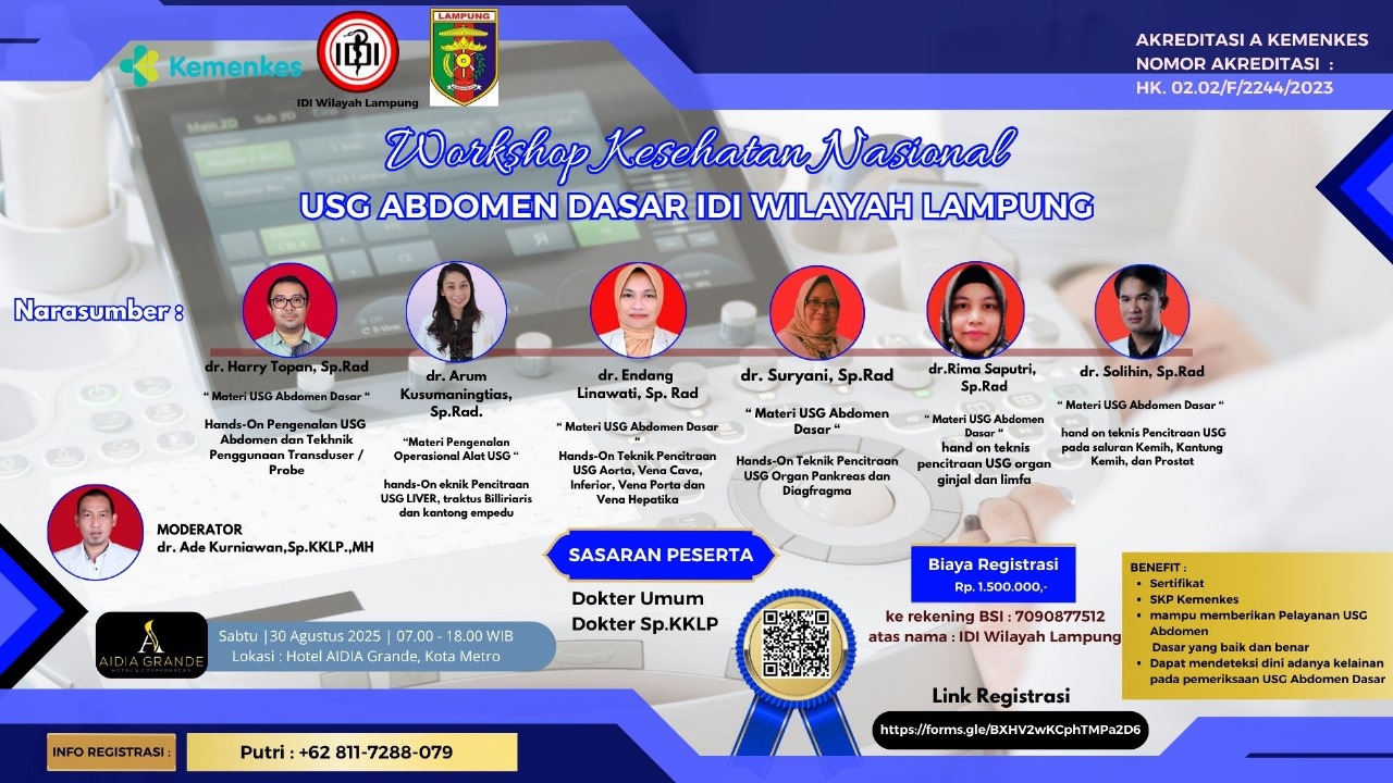 WORKSHOP USG ABDOMEN DASAR IDI WILAYAH LAMPUNG Angkatan 1