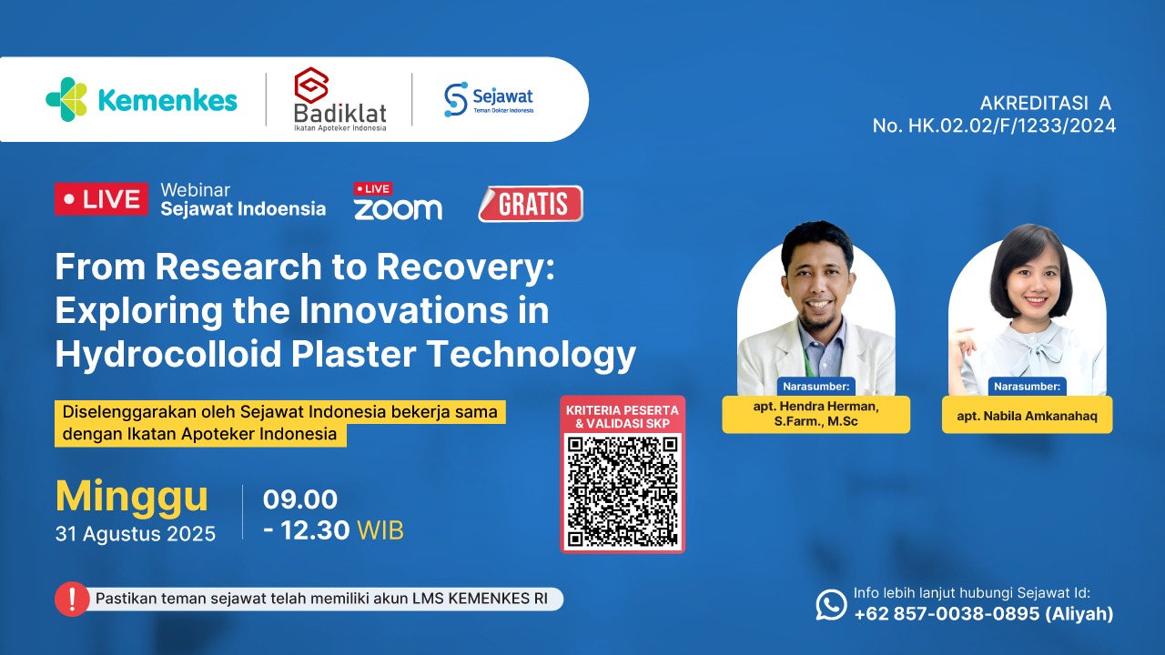 Webinar From Research to Recovery: Exploring the Innovations in Hydrocolloid Plaster Technology Angkatan 1