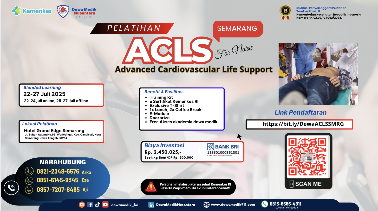 Pelatihan Advance Cardiac Life Support (ACLS) bagi Perawat Angkatan 2