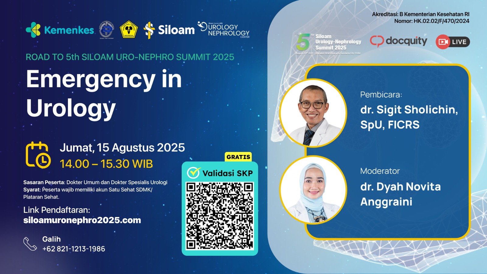 Kegawatdaruratan Urologi. Webinar Pre Event 3: The 5th Uro-Nephrology Summit 2025 Angkatan 1