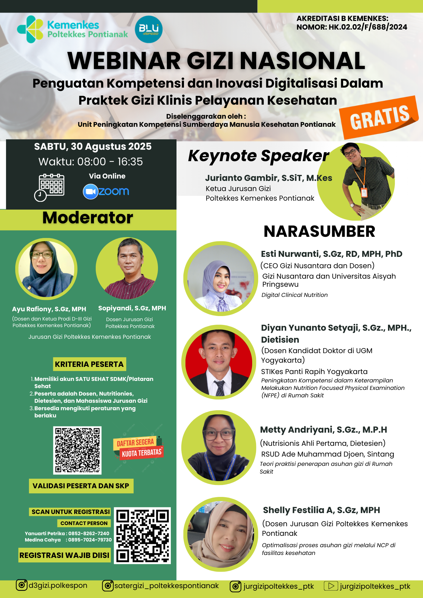 Penguatan Kompetensi Dan Inovasi Digitalisasi Dalam Praktek Gizi Klinis  Pelayanan Kesehatan