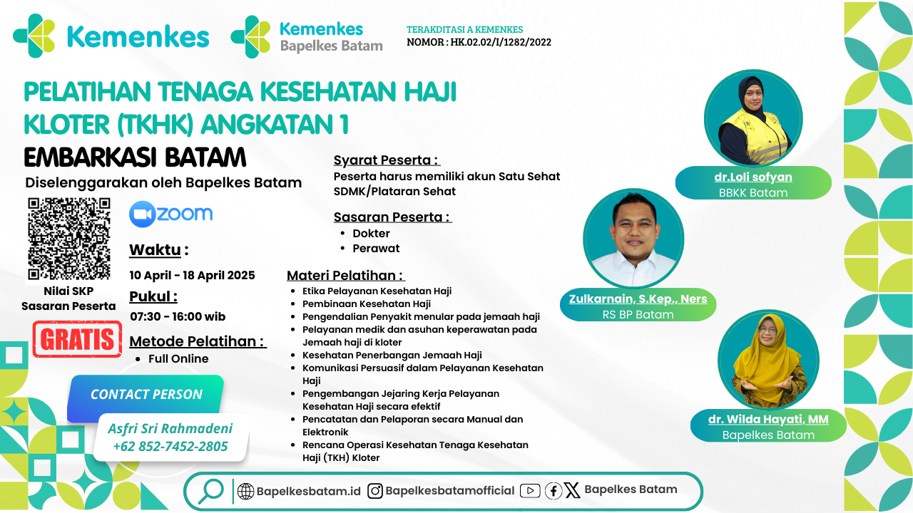 Pelatihan Tenaga Kesehatan Haji Kloter Angkatan 1