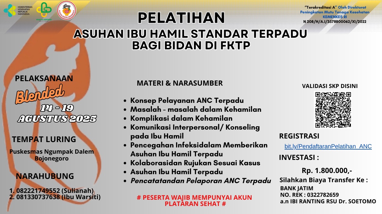 Pelatihan Asuhan Ibu Hamil Standar Terpadu bagi Bidan di Fasilitas Kesehatan Tingkat Pertama (FKTP) Angkatan 1