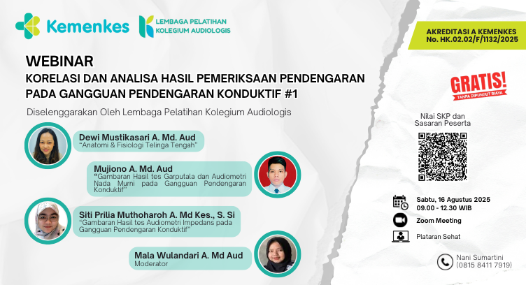 KORELASI DAN ANALISA HASIL PEMERIKSAAN PENDENGARAN PADA GANGGUAN PENDENGARAN KONDUKTIF Angkatan 1