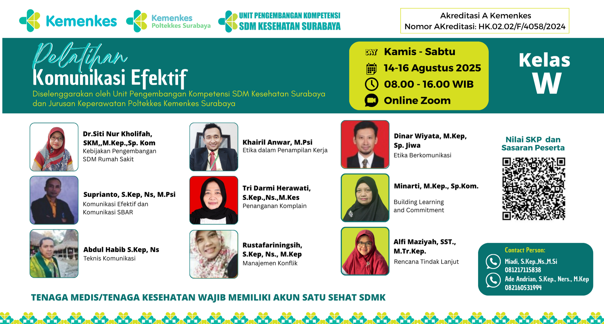 Pelatihan Komunikasi Efektif bagi Tenaga Kesehatan Angkatan 1