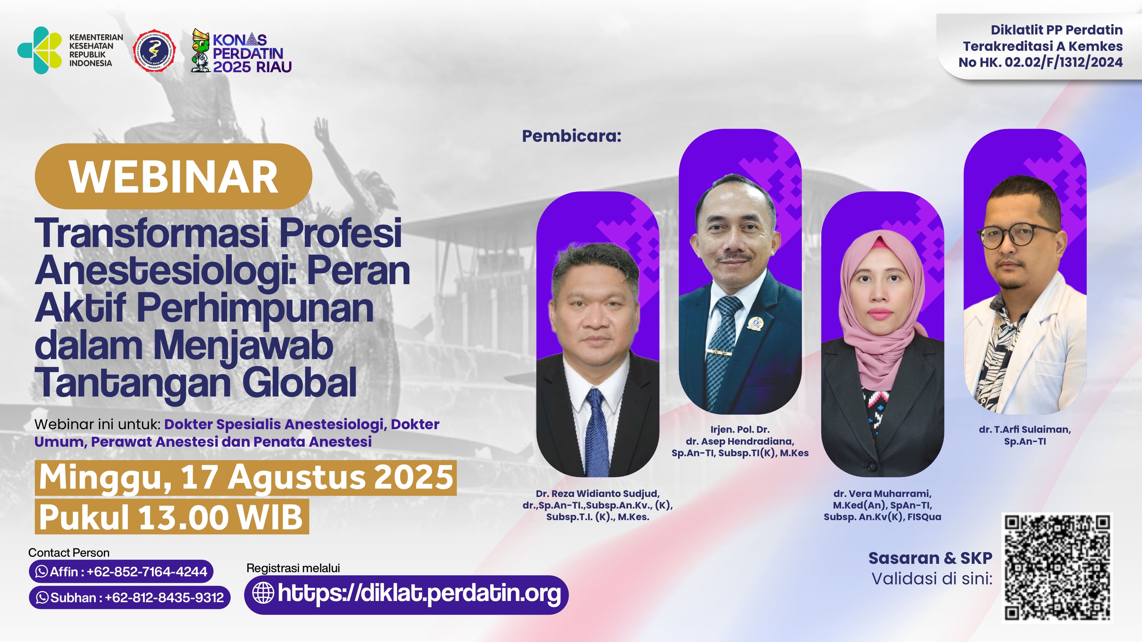 Transformasi Profesi Anestesiologi: Peran Aktif Perhimpunan dalam Menjawab Tantangan Global Angkatan 1
