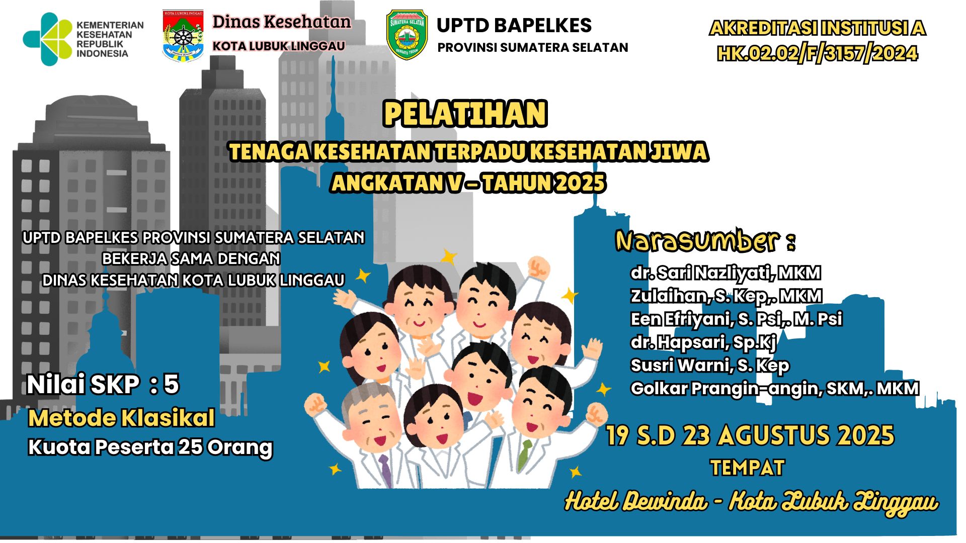 Pelatihan Tenaga Kesehatan Terpadu Kesehatan Jiwa Angkatan 5