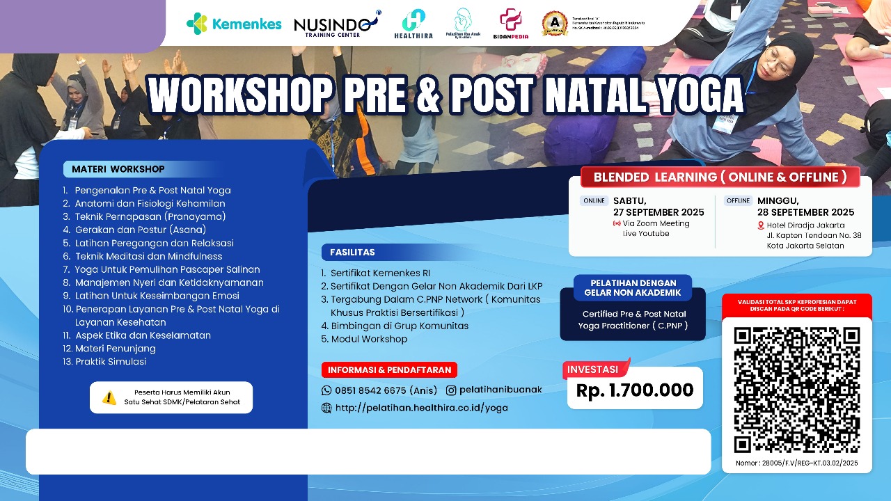 PRE AND POST NATAL YOGA Angkatan 3