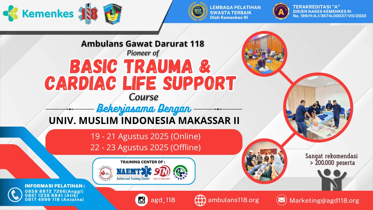 Pelatihan Basic Trauma Cardiac Life Support (BTCLS) Angkatan 193