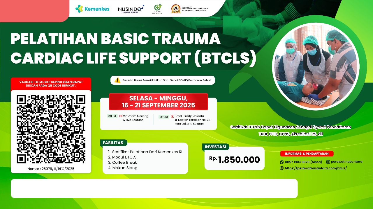 Pelatihan Basic Trauma Cardiac Life Support (BTCLS) Angkatan 2