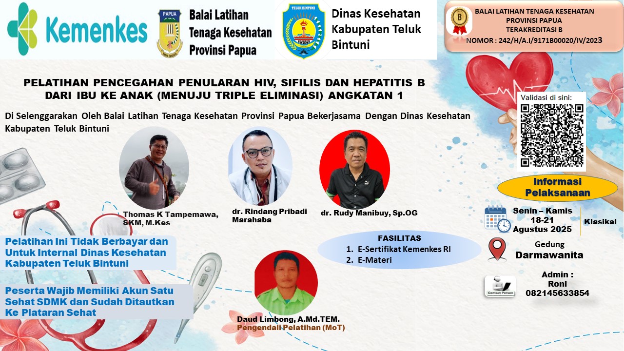 Pelatihan Pencegahan Penularan HIV, Sifilis dan Hepatitis B dari Ibu Ke Anak (Menuju Triple Eliminasi) Angkatan 1