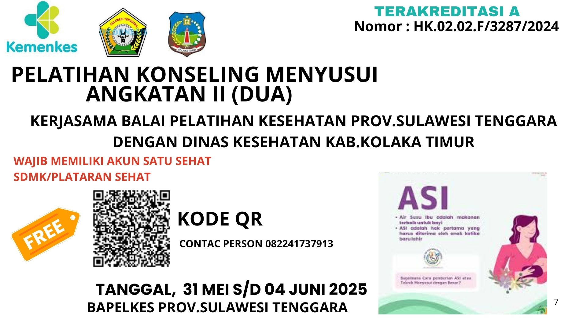 Pelatihan Konseling Menyusui Angkatan 2