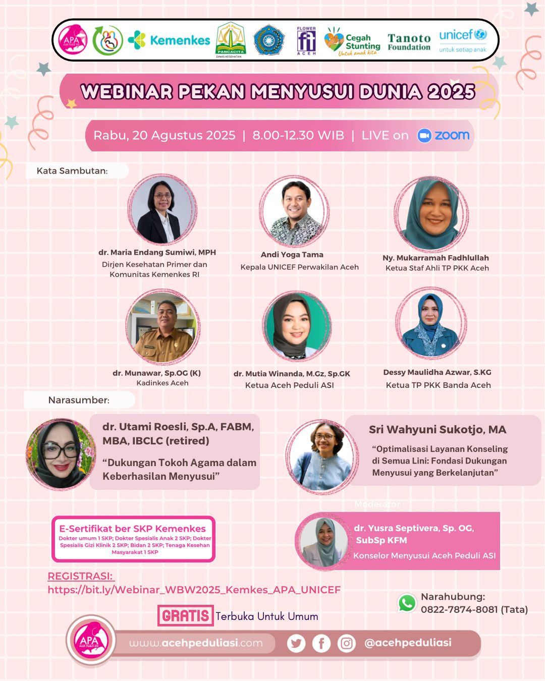 Workshop Nasional World Breastfeeding Week (WBW) 2025 Angkatan 1