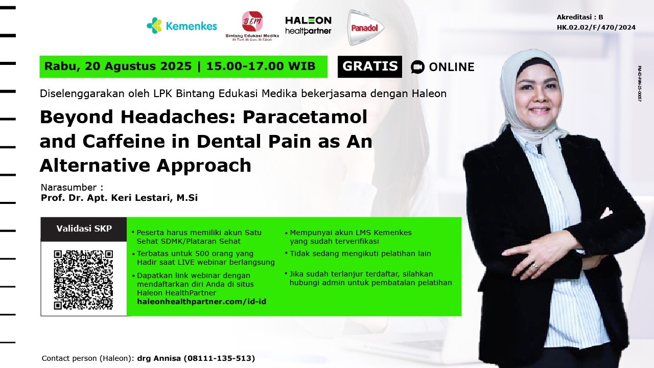 Beyond Headaches: Paracetamol and Caffeine in Dental Pain as An Alternative Approach Angkatan 1
