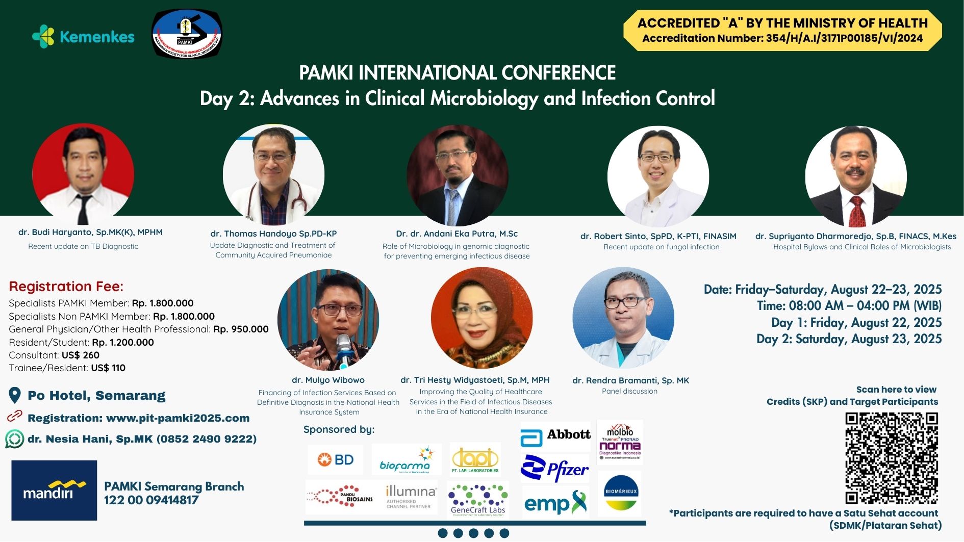 Advances in Clinical Microbiology and Infection Control Angkatan 1