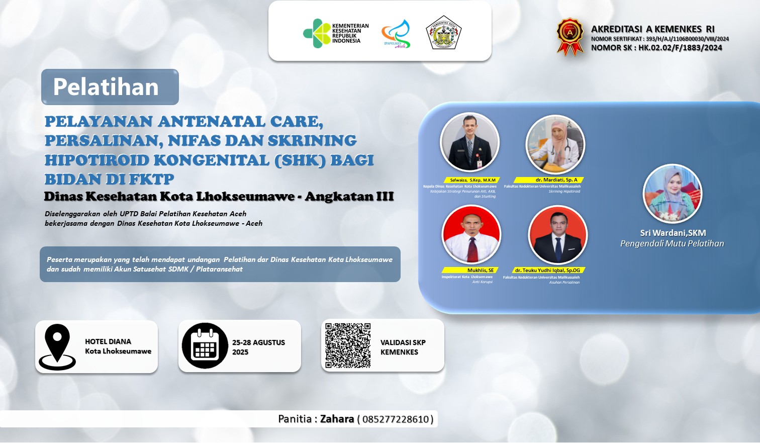Pelatihan Pelayanan Antenatal Care, Persalinan, Nifas Dan Skrining Hipotiroid Kongenital (SHK) Bagi Bidan di FKTP Angkatan 3