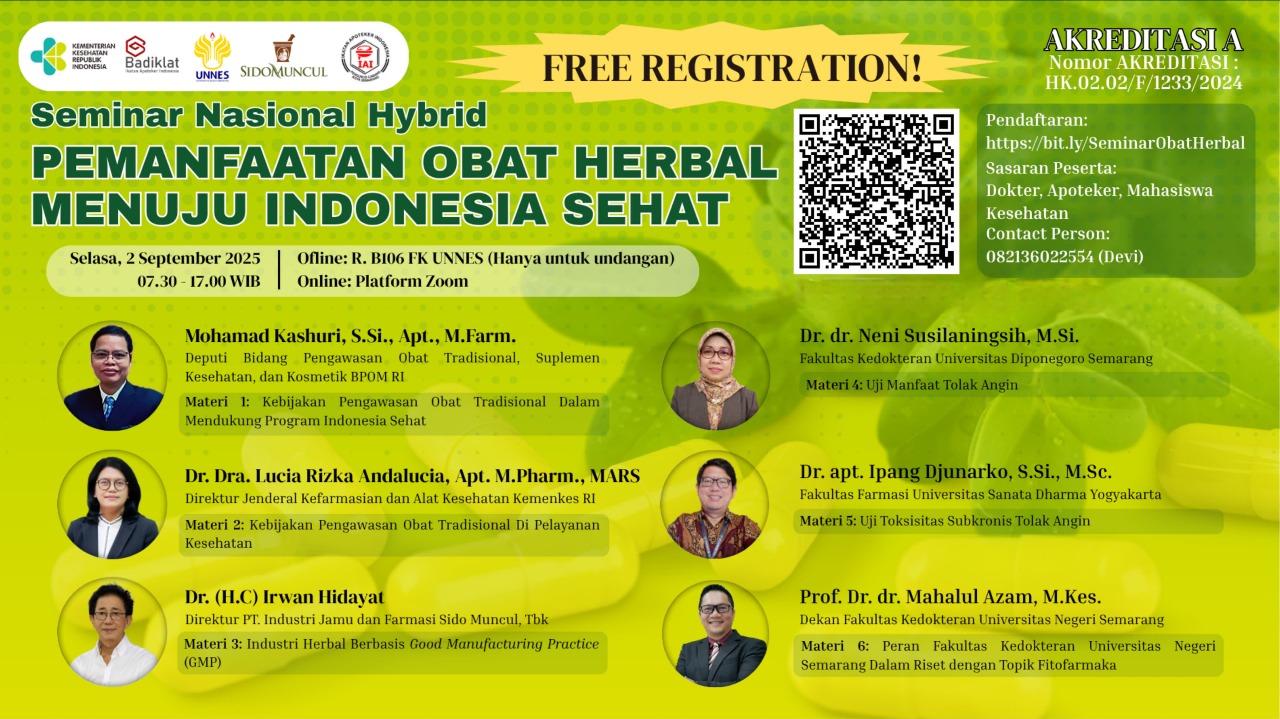 Seminar Nasional Pemafaatan Obat Herbal Menuju Indonesia Sehat Angkatan 1