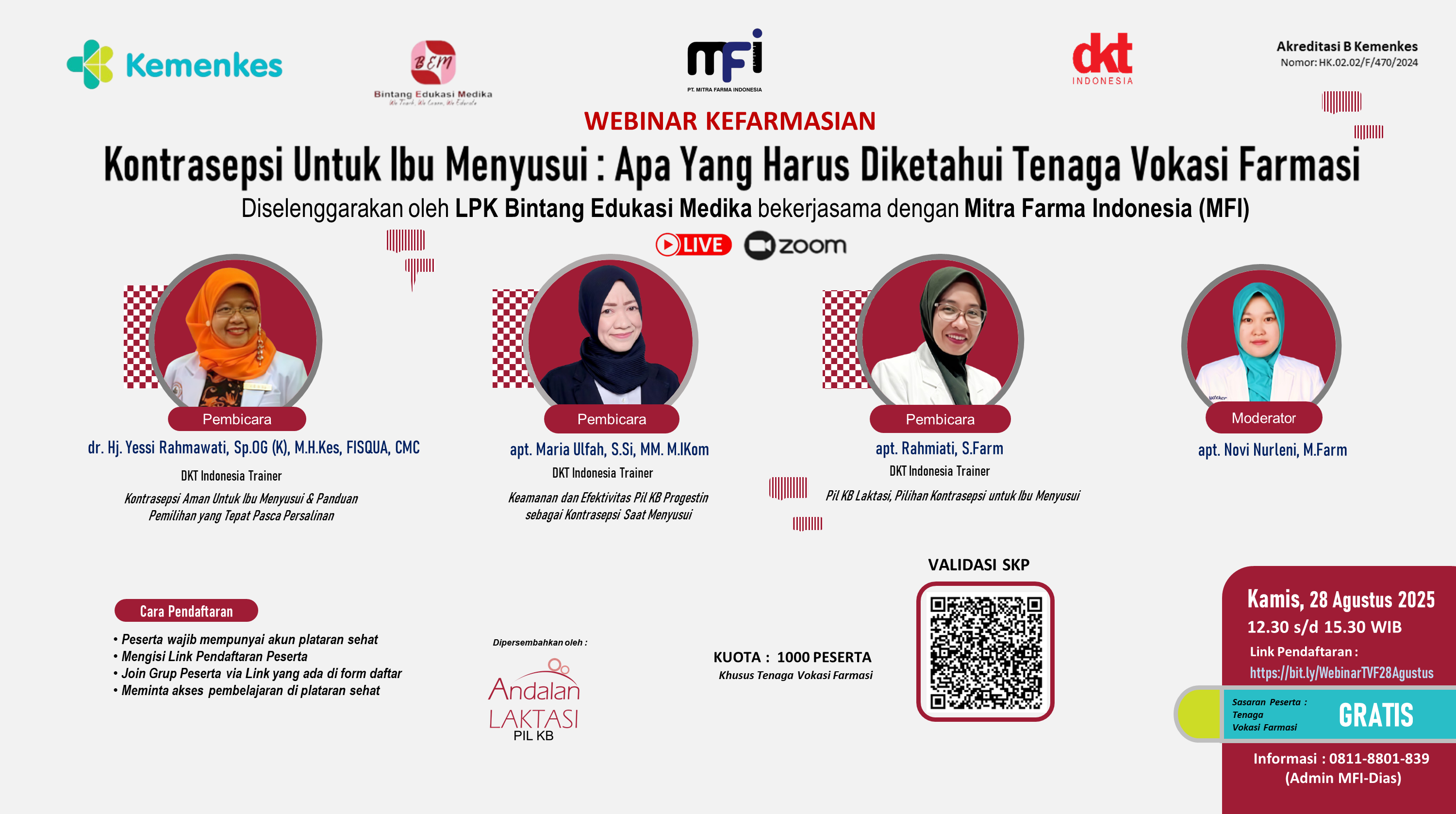 Kontrasepsi Untuk Ibu Menyusui : Apa Yang Harus Diketahui Tenaga Vokasi Farmasi? Angkatan 1