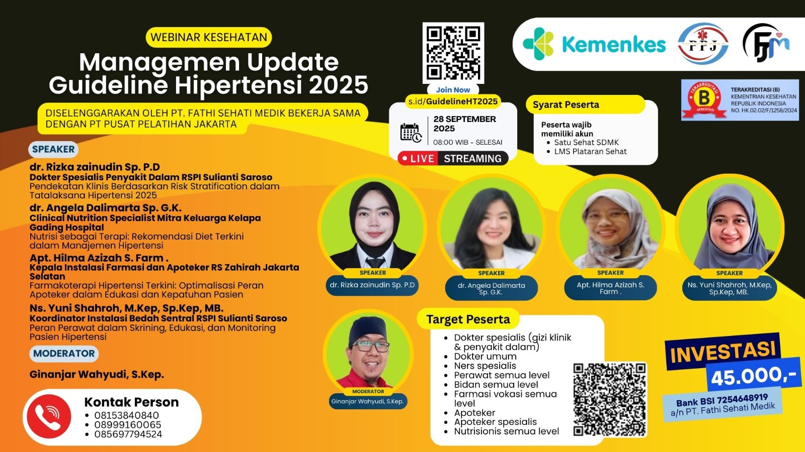 Webinar Managemen Update Guideline Hipertensi 2025 Angkatan 1