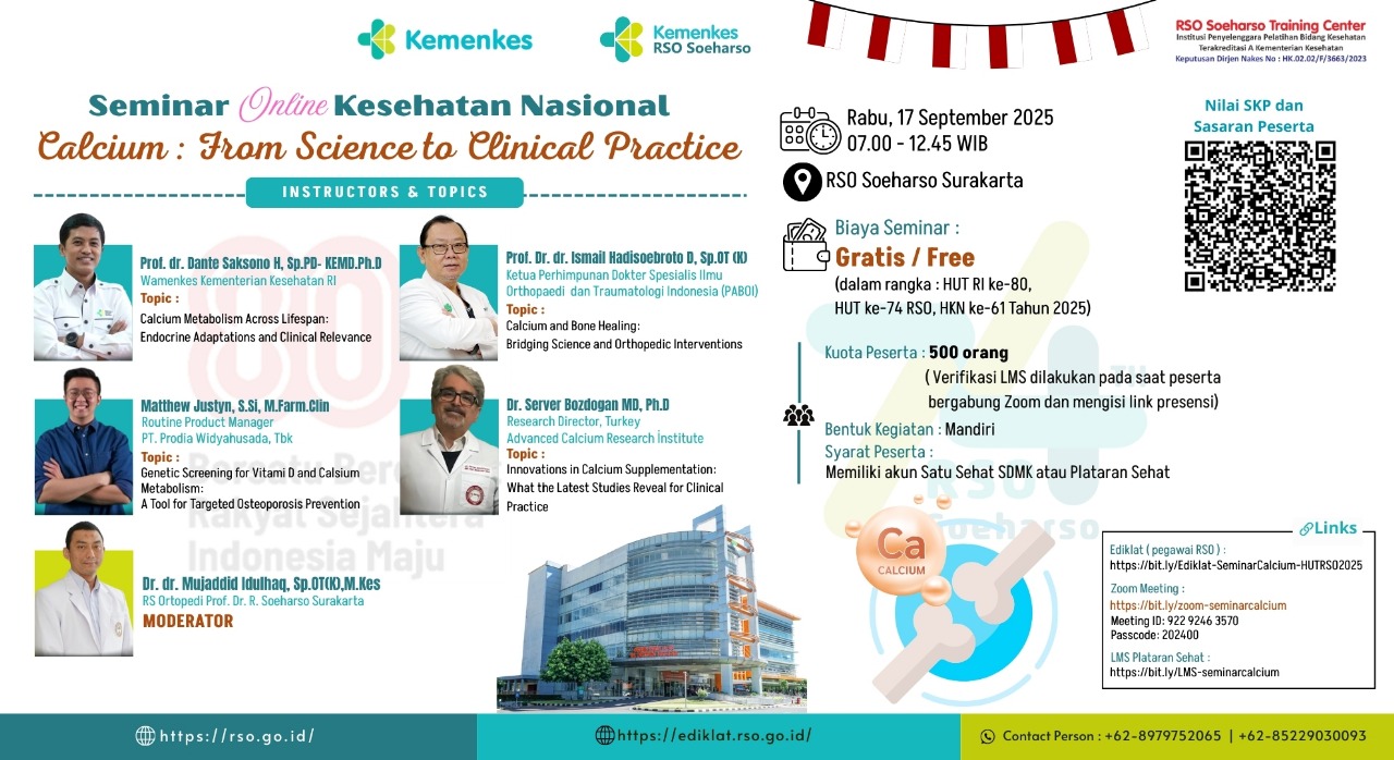 Seminar Kesehatan - "Calcium : From Science to Clinical Practice" Angkatan 1