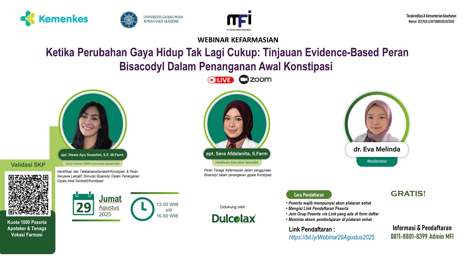 Ketika Perubahan Gaya Hidup Tak Lagi Cukup: Tinjauan Evidence-Based Peran Bisacodyl dalam Penanganan Awal Konstipasi  Angkatan 1