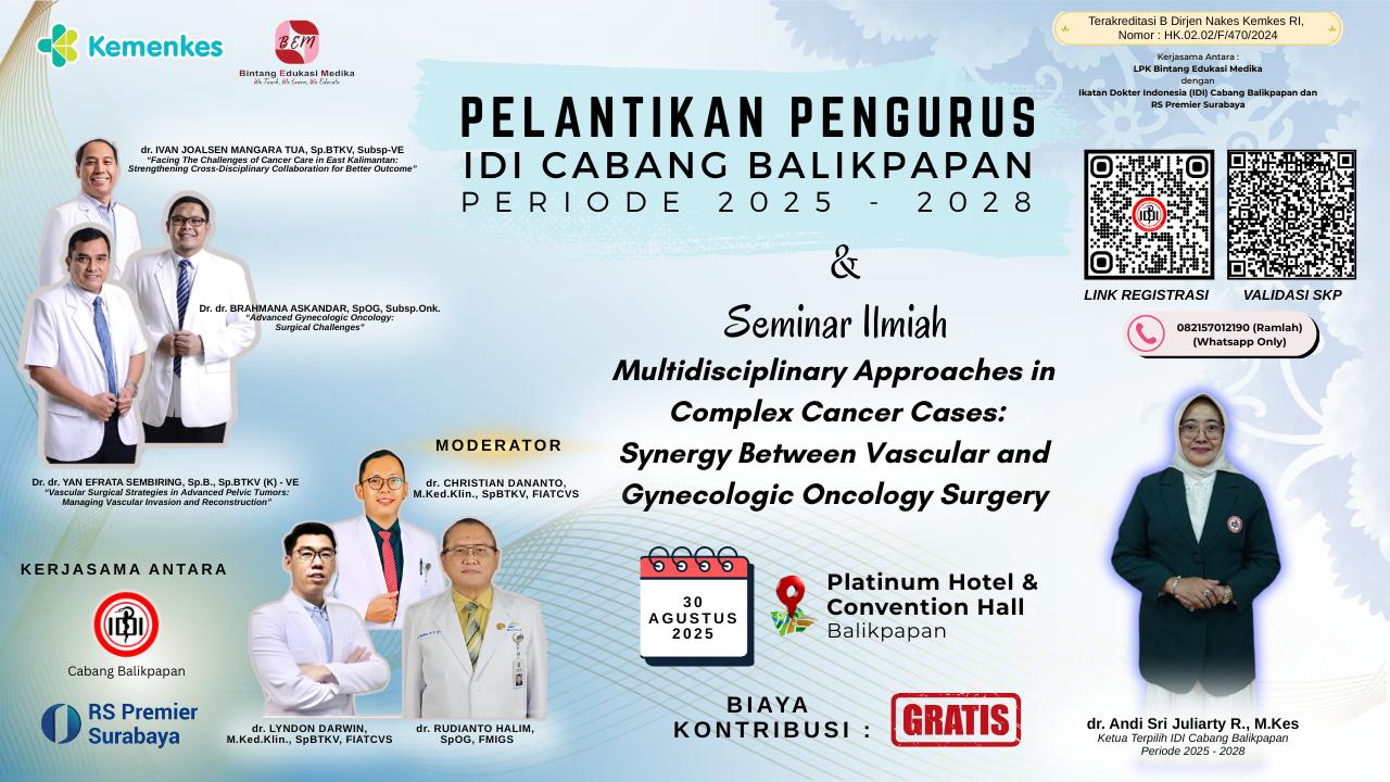 Multidisciplinary Approaches in Complex Cancer Cases:  Synergy Between Vascular and Gynecologic Oncology Surgery Angkatan 1
