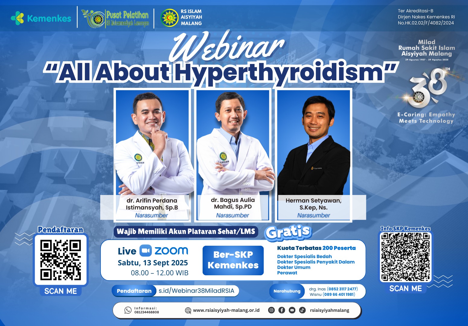 Webinar Lokal  ‘’All About Hyperthyroidism’’ Angkatan 1