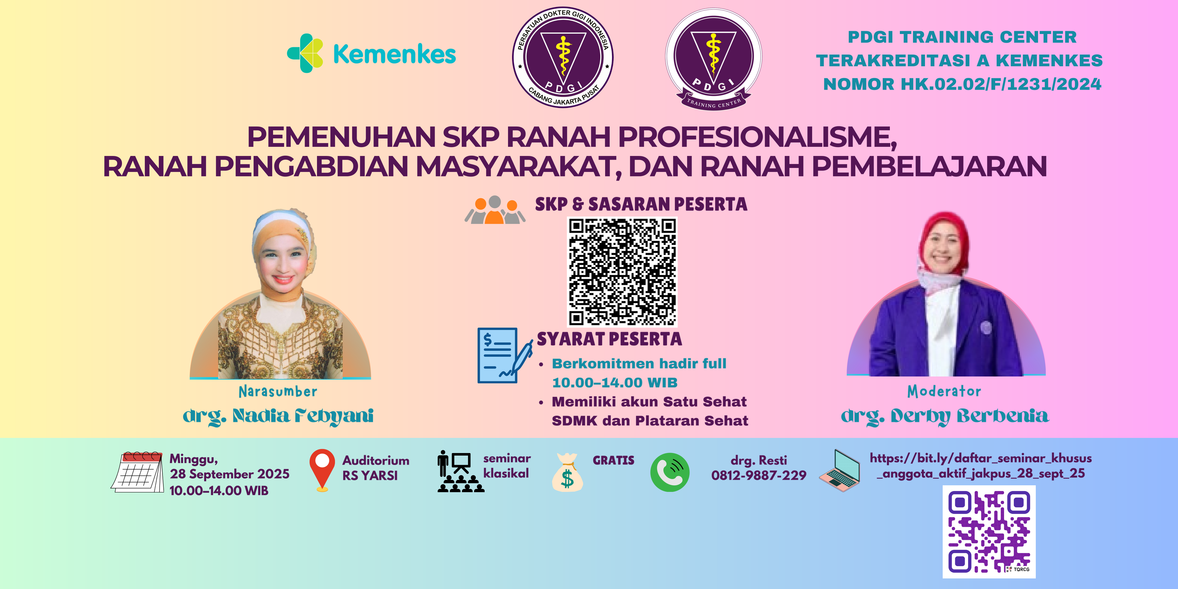 Pemenuhan SKP Ranah Profesionalisme, Ranah Pengabdian Masyarakat, dan Ranah Pembelajaran Angkatan 1