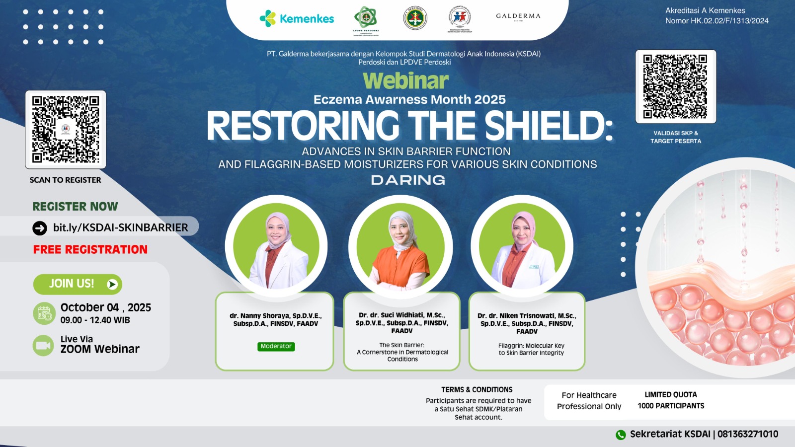 Restoring the Shield: Advances in Skin Barrier Function and Filaggrin-Based Moisturizers for  Various Skin Conditions  Angkatan 1
