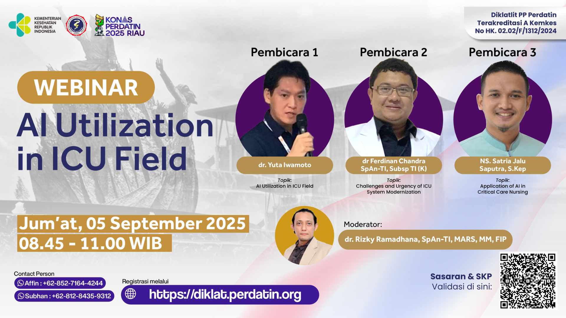 Webinar KONAS 2025 : AI Utilization in ICU Field Angkatan 1