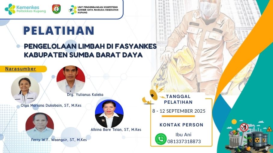 PELATIHAN PENGELOLAAN LIMBAH FASYANKES DI KABUPATEN SUMBA BARAT DAYA
