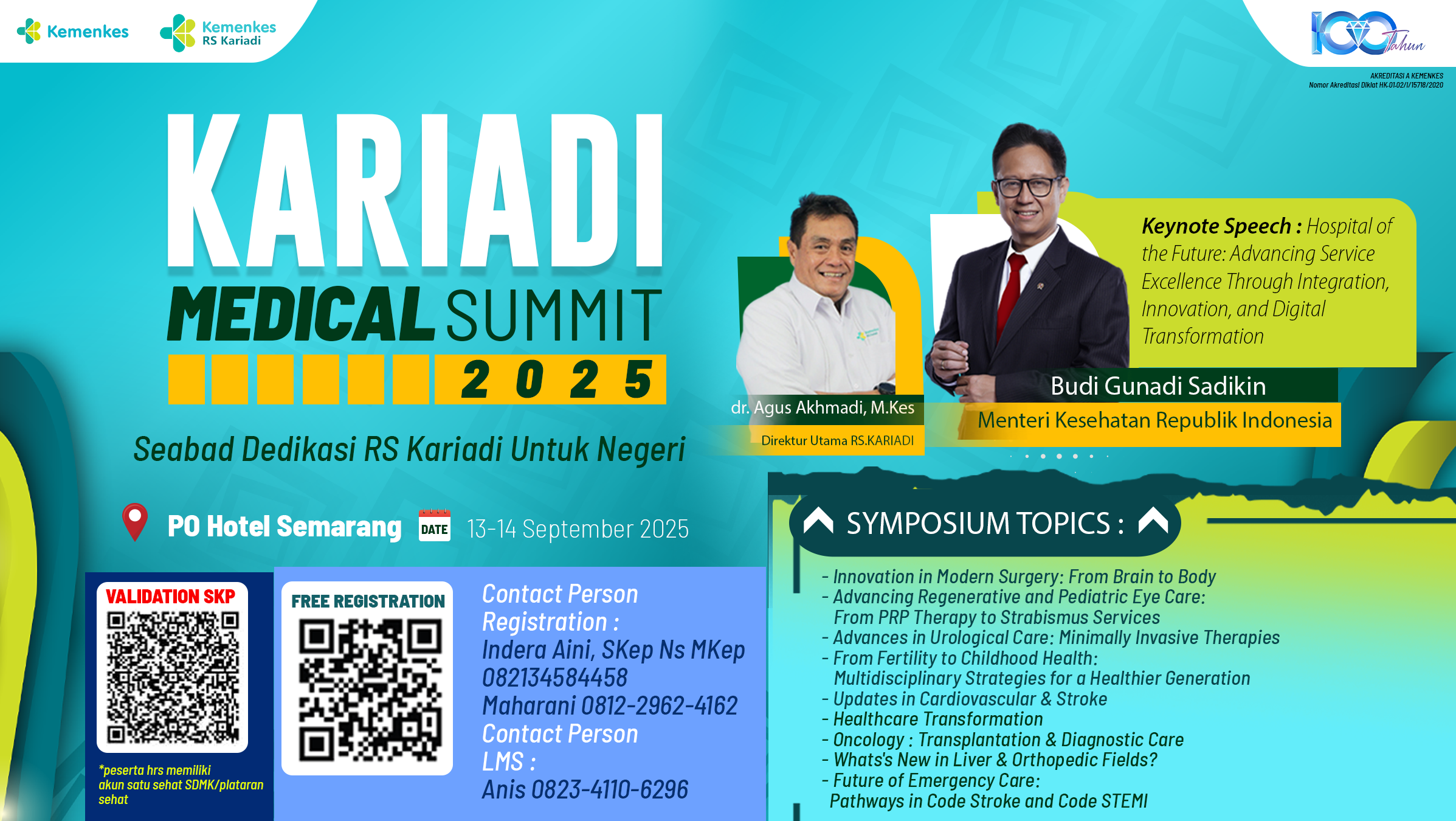 Simposium Nasional “Kariadi Medical Summit  2025: 100 Tahun Dedikasi untuk Bangsa” Angkatan 1
