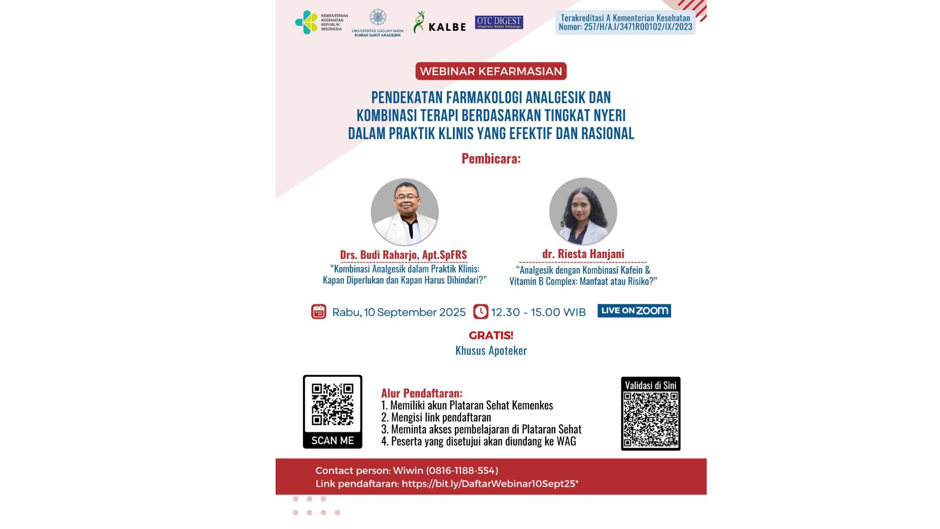 Pendekatan Farmakologi Analgesik dan Kombinasi Terapi Berdasarkan Tingkat Nyeri dalam Praktik Klinis yang Efektif dan Rasional Angkatan 1