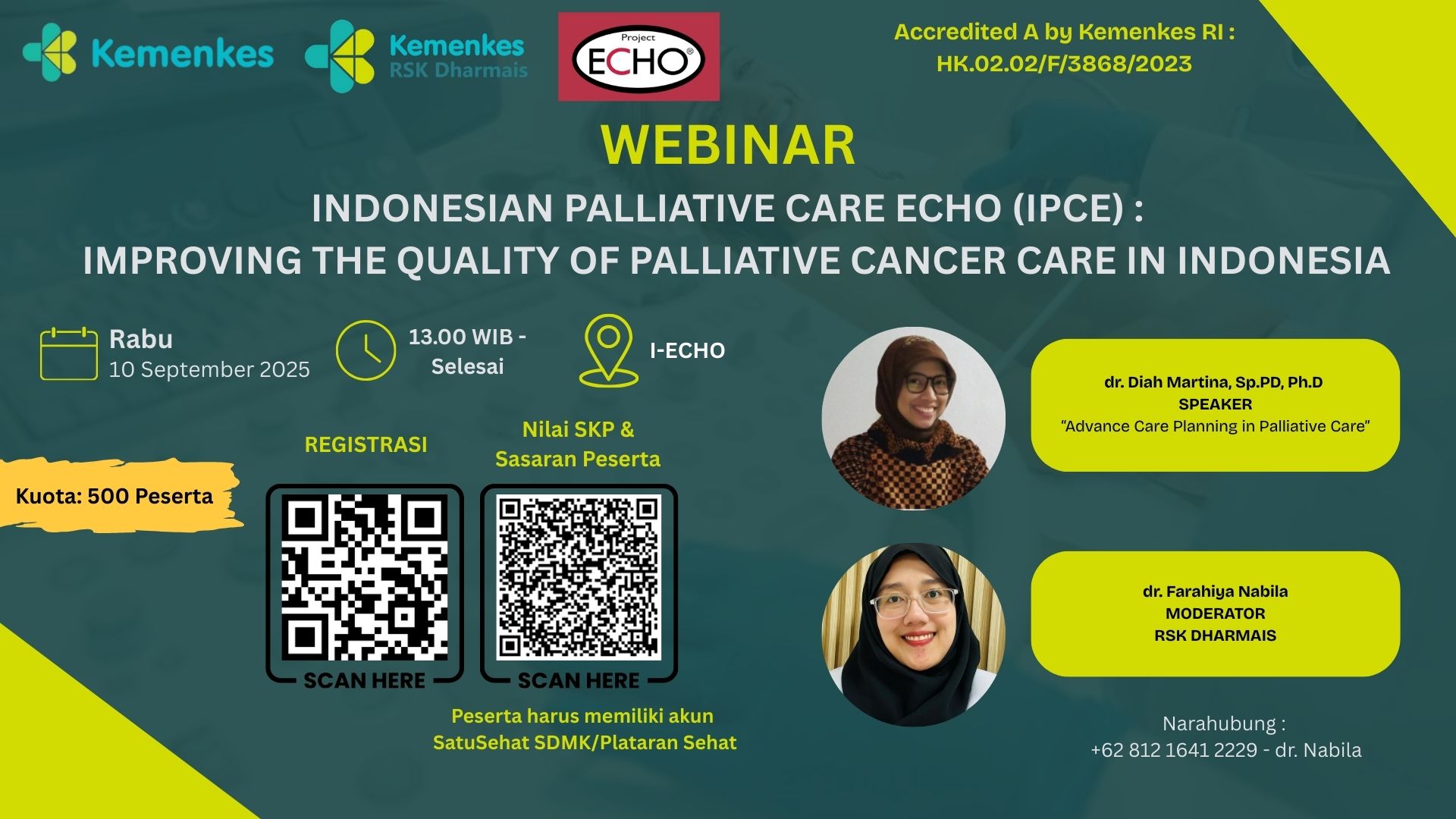 Indonesian Palliative Care ECHO (IPCE) : Improving The Quality Of Palliative Cancer Care In Indonesia Angkatan 7