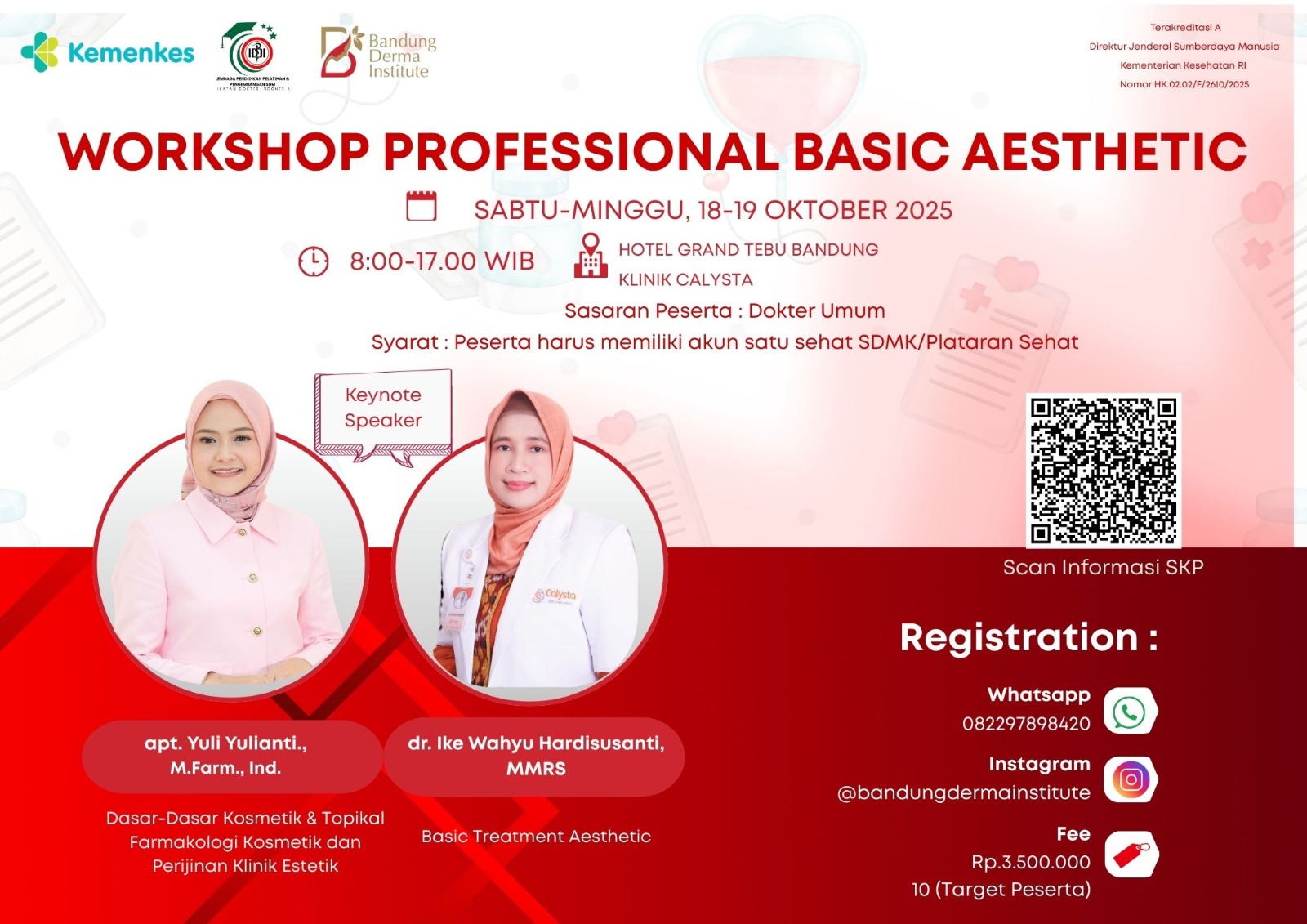Workshop Professional Basic Aesthetic Angkatan 1