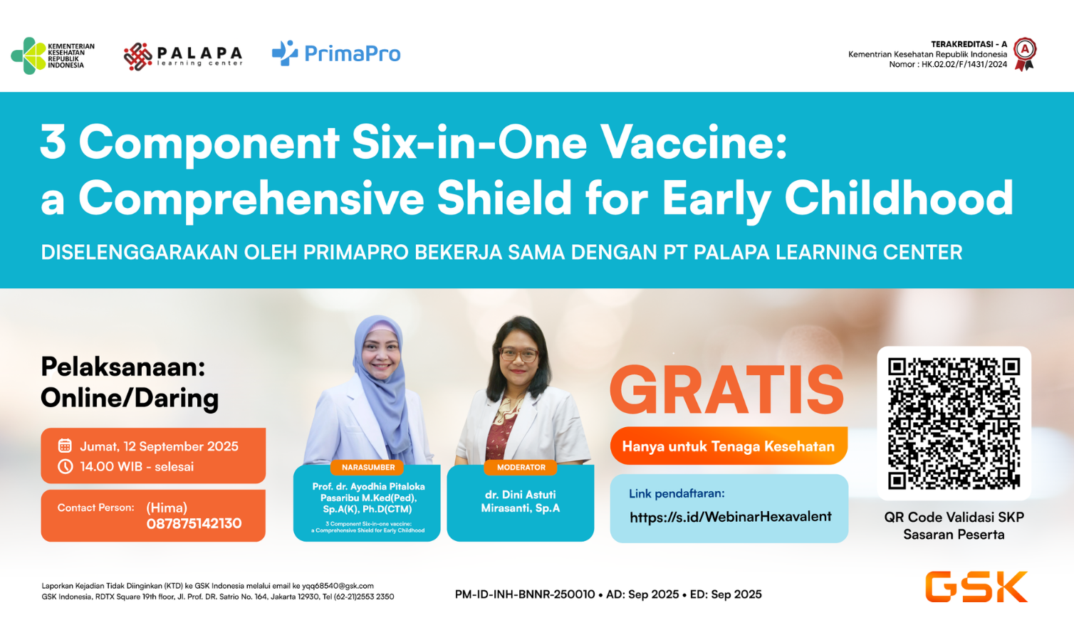 Webinar 3 Component 6-in-1 Vaccine: A Comprehensive Shield for Early Childhood Angkatan 1