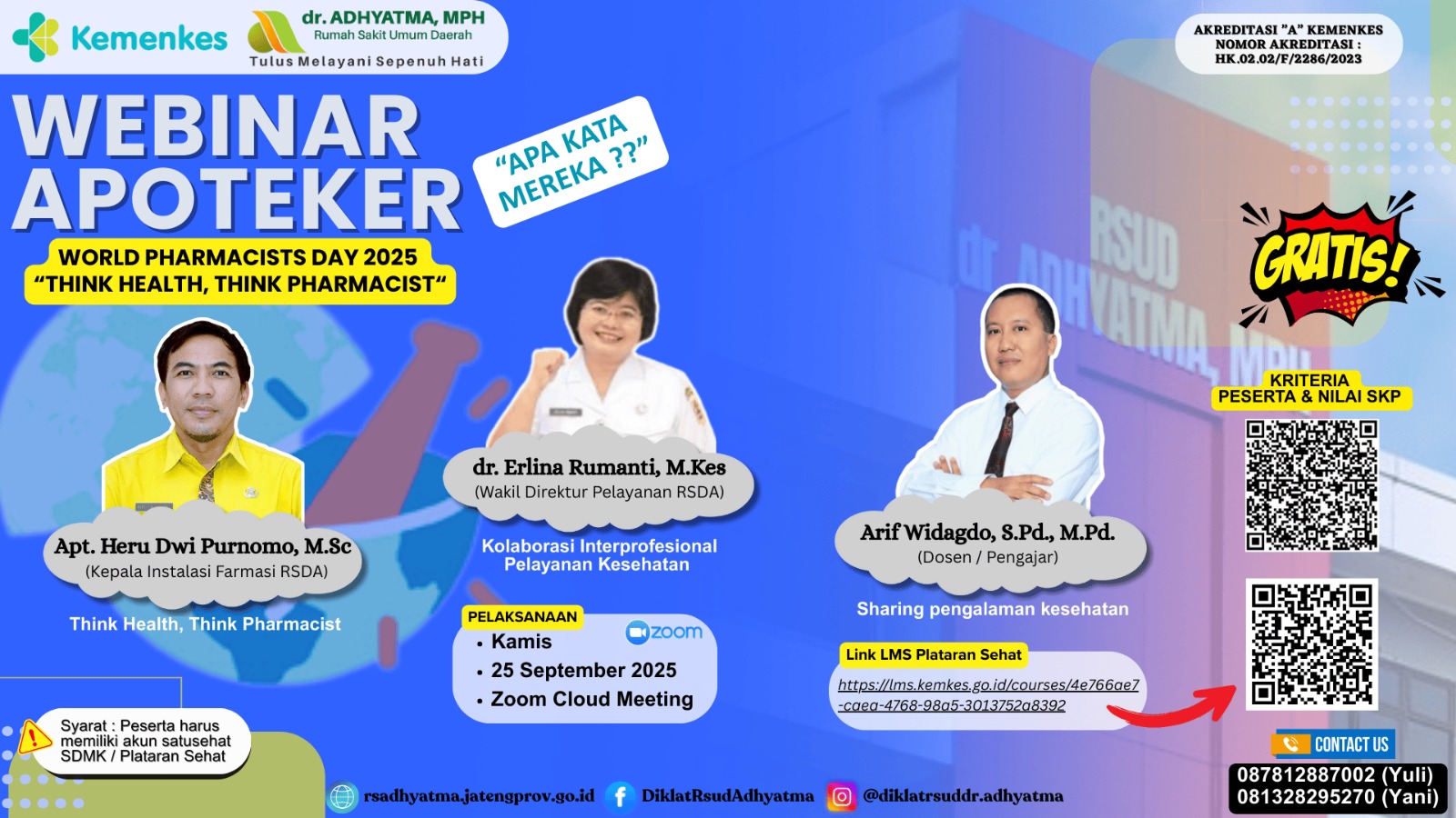 WEBINAR APOTEKER APA KATA MEREKA Angkatan 1
