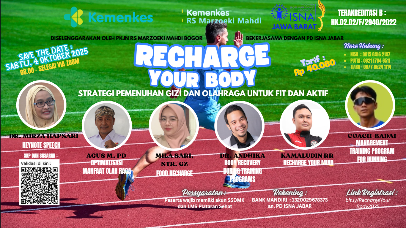 RECHARGE YOUR BODY! Strategi Pemenuhan Gizi dan Olahraga untuk Fit dan Aktif Angkatan 1