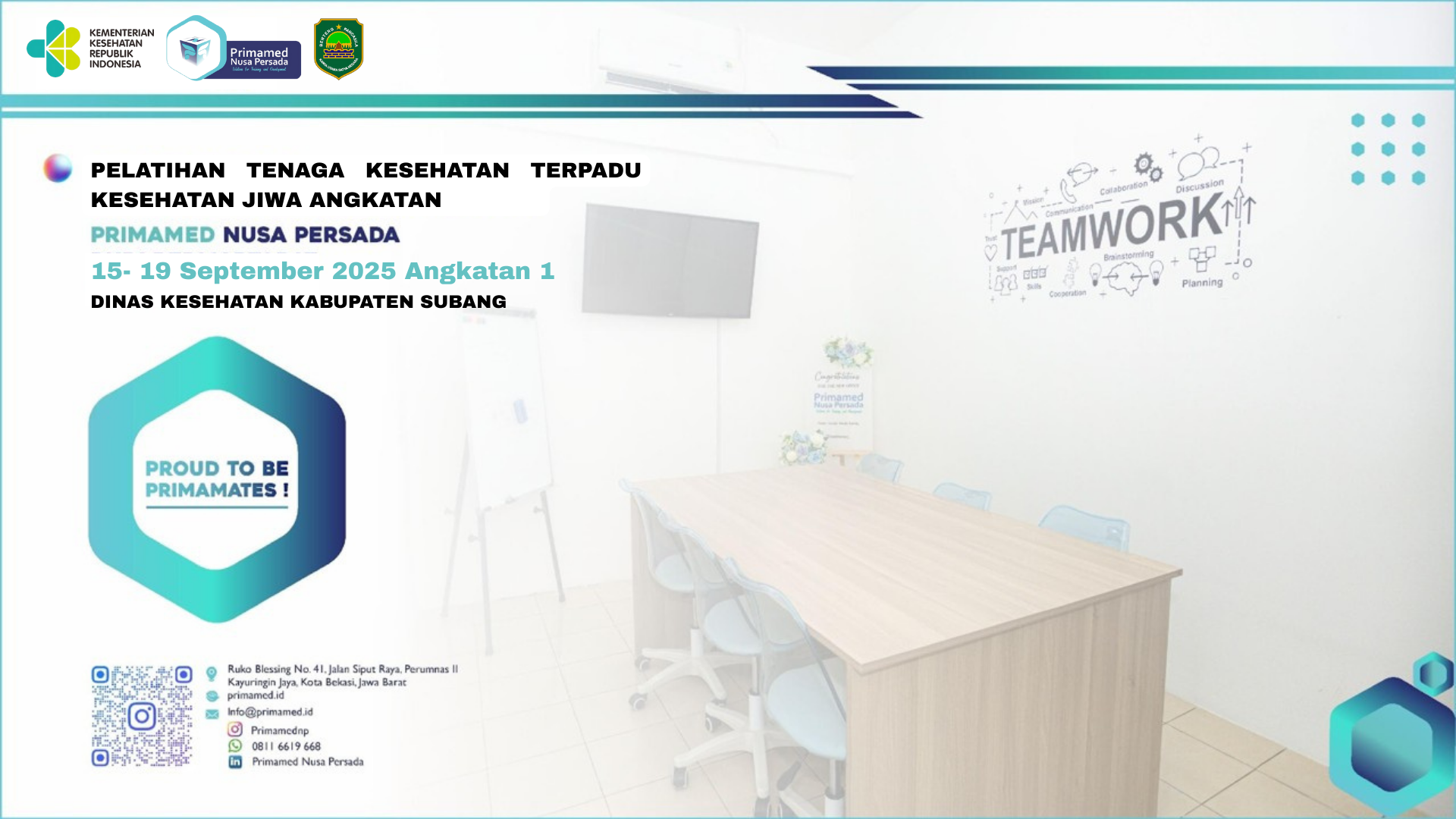Pelatihan Tenaga Kesehatan Terpadu Kesehatan Jiwa Angkatan 1