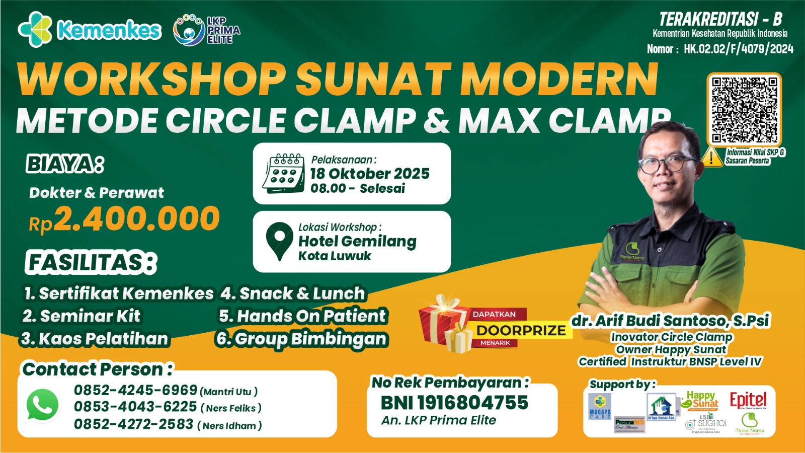 SUNAT MODERN METODE CIRCLE & MAX CLAMP Angkatan 1