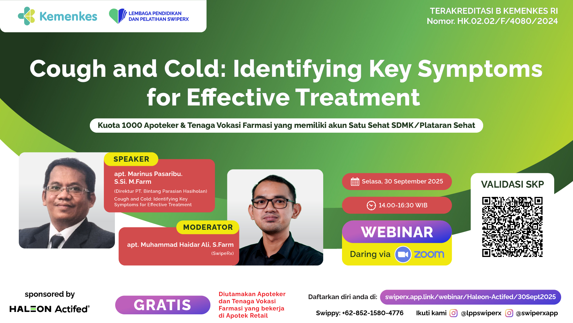 Cough and Cold: Identifying Key Symptoms for Effective Treatment Angkatan 1