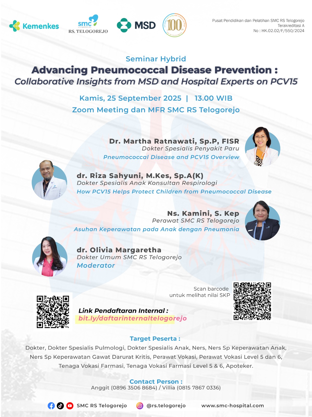 Advancing Pneumococcal Disease Prevention: Collaborative Insights from MSD and Hospital Experts on PCV15 Angkatan 1
