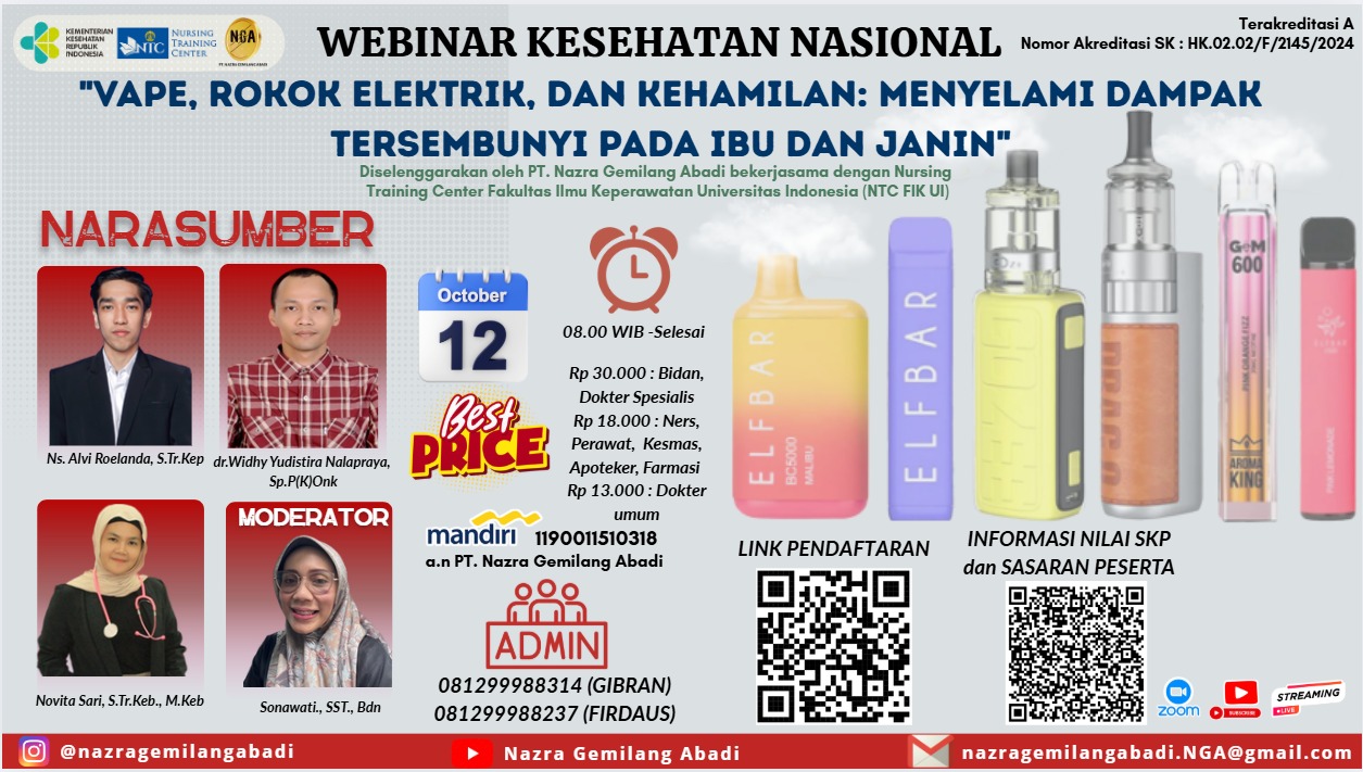 Vape, Rokok Elektrik, dan Kehamilan: Menyelami Dampak Tersembunyi pada Ibu dan  Janin Angkatan 1