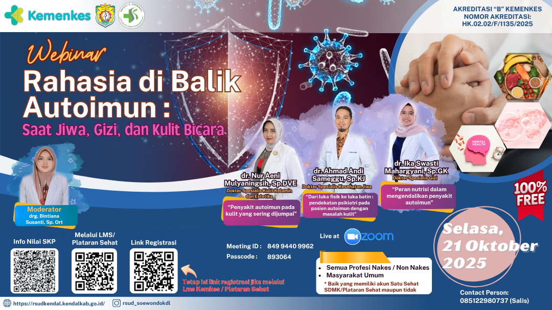 Webinar Rahasia di Balik Autoimun : Saat Jiwa, Gizi, dan Kulit Bicara Angkatan 1